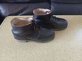 Holzschuhe Leder schwarz Grösse 40 gebrauchter Zustand