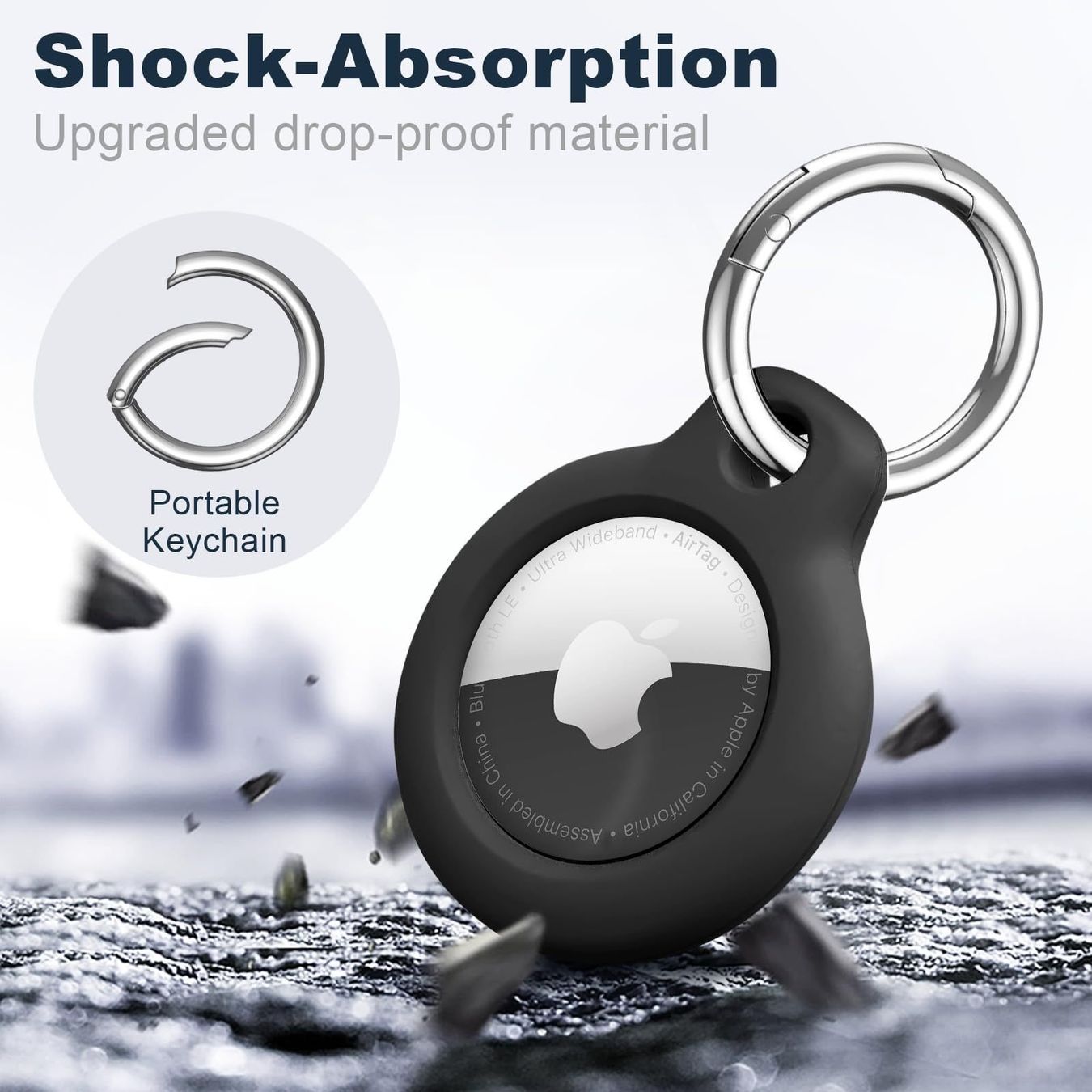 Schlüsselanhänger & - bänder: housse de protection coque Apple airtag tracker - blanc – Neu und originalverpackt aus Morges von DigiAC 7