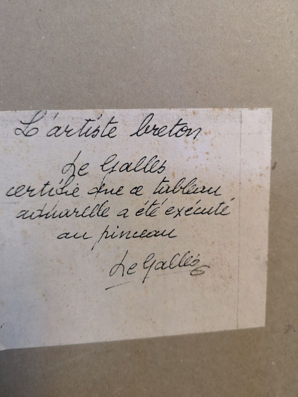 Tableaux: LE GALLES – D'occasion à Genève par Qanil77 6