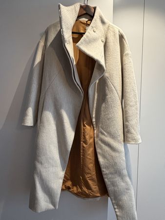 Wollmantel Winterweiss Gr. 38 
