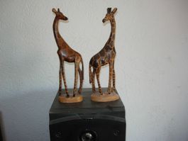 Giraffen aus Holz aus Afrika