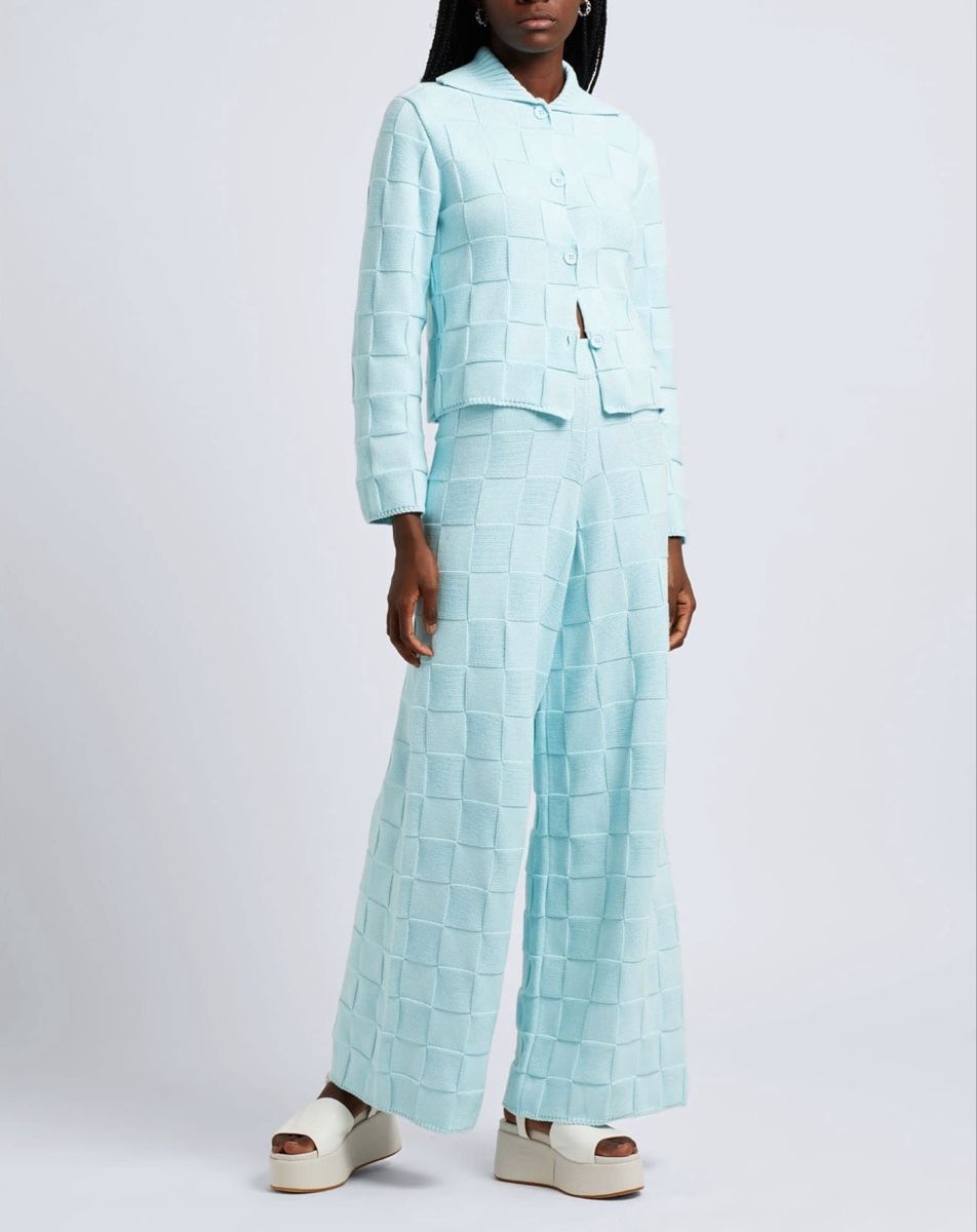 Completi & Tailleur: Strick-Zweiteiler in Sky Blue - Grösse S – Usato da Killwangen venduto da was.sharp 6