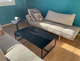 Couchtisch und Beistelltisch in schwarz
