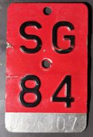 Velonummer SG 84