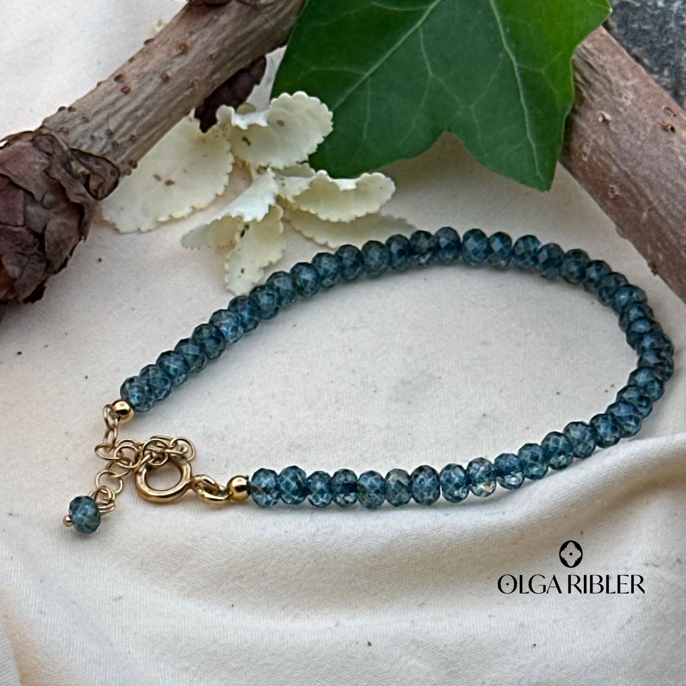 Olga Ribler Bracciali & Braccialetti: Armband, blauer Apatit – Nuovo (secondo la descrizione) da Luzern venduto da MonikaS03 4