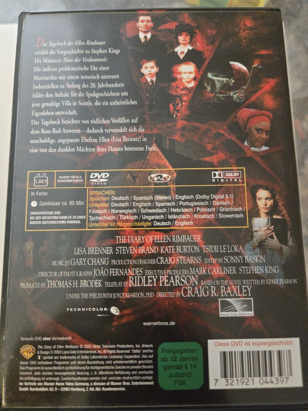 Tutti i DVDs: Das Tagebuch der Ellen Rimbauer DVD – Usato da Bussigny venduto da Kfdlt 1