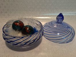 2 chinesische Kugeln, Qi Gong Kugeln mit Glasbehälter