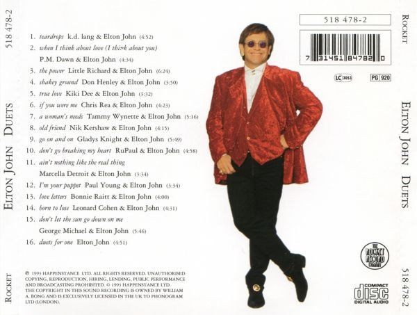 CD: CD Elton John - Duets (1993) – Usato da Möriken AG venduto da mineralia 1