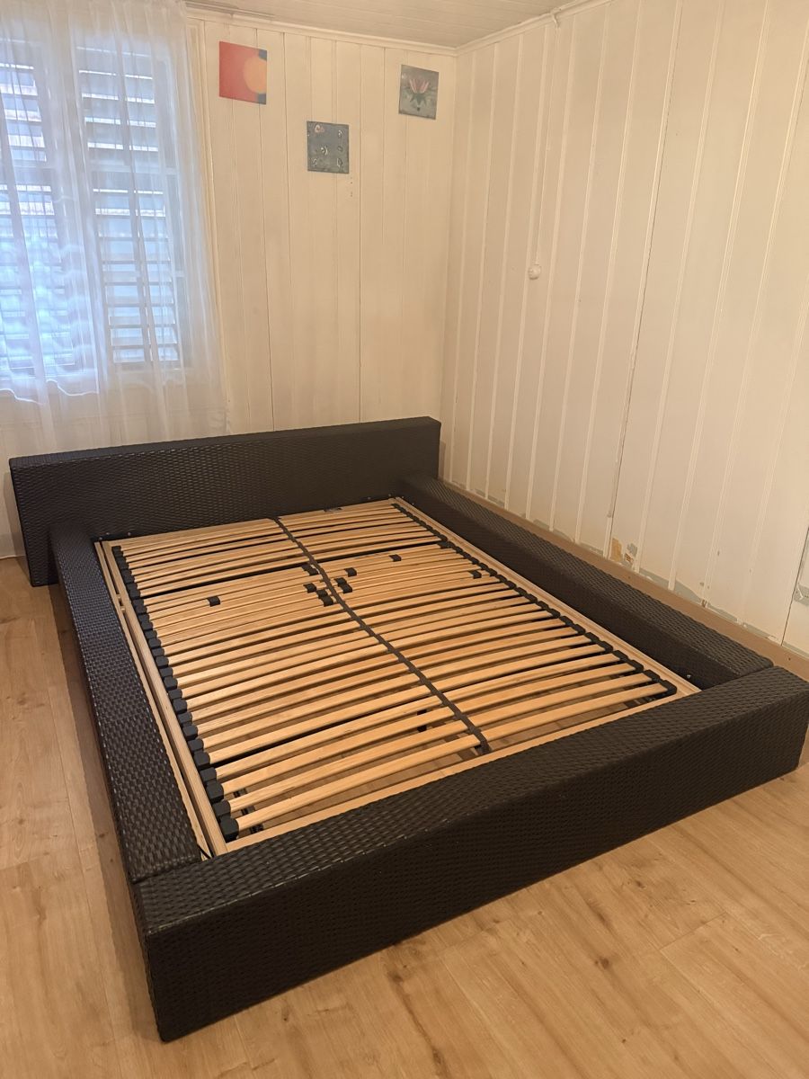 Letti: Bettgestell Rattan schwarz – Usato da Schafisheim venduto da Flawiia