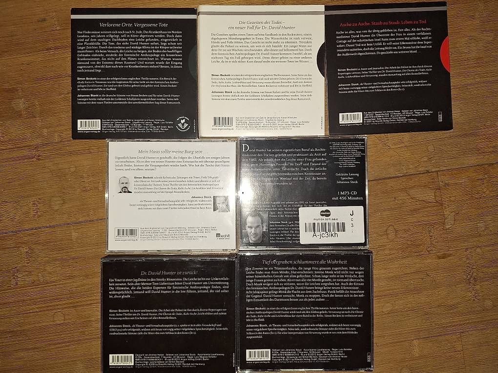 Livres audio: Simon Beckett Collection: David Hunter 1-6 – D'occasion à Ringgenberg BE par sch_9bzk 1