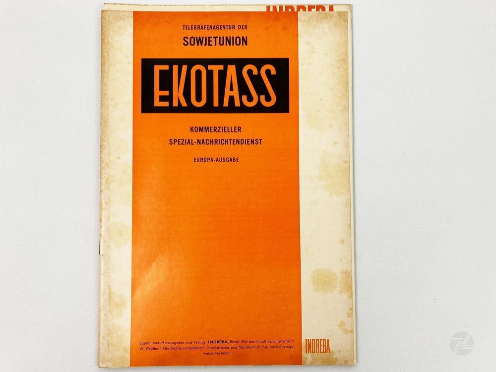 EKOTASS Nachrichtendienst Sowjetunion UdSSR Indreba Magazin 1