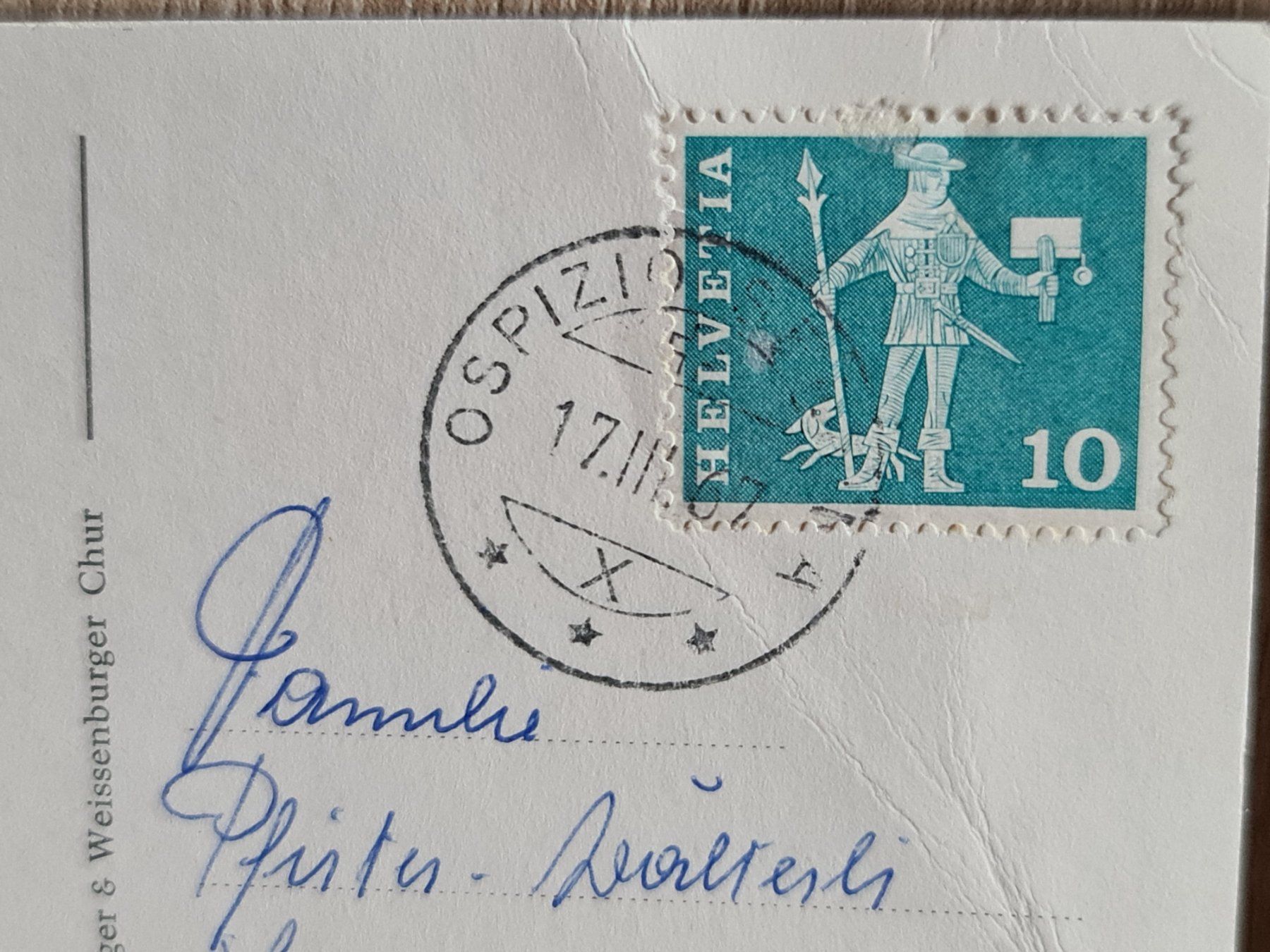 Cartoline postali: Ansichtskarte Piz Bernina 1967 – Usato da Dintikon venduto da Vexi 1
