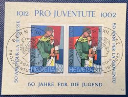 RARITÄT: 1962 BLOCK J198(1100CHF++)ERSTTAG/ET VOLLSTEMPEL