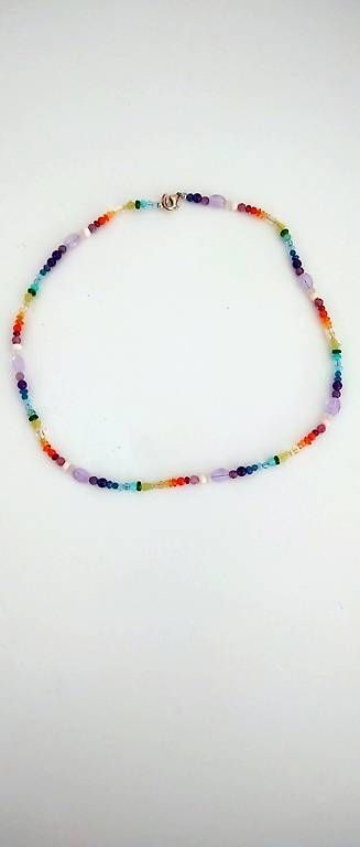 Catenine: Edelstein Halskette Regenbogen – Nuovo (secondo la descrizione) da Lupfig venduto da Flowypr6