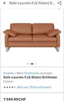 Sofa 2er Echtleder "Laureto 2"