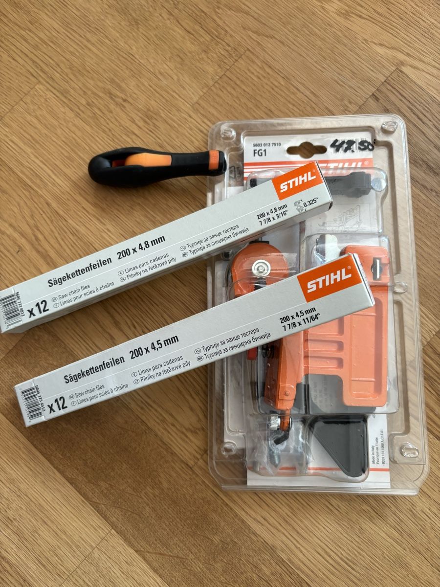Stihl Seghe: Stihl Kettenfeilgerät FG1 – Nuovo e nell'imballaggio originale da Staffelbach venduto da goldy81