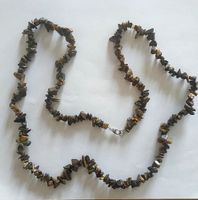 Tigerauge Splitterstein Kette 85cm