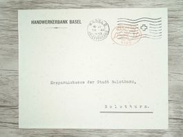 TR82 Enveloppe + Timbre Suisse 1933