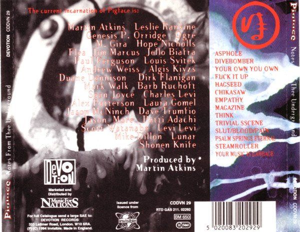 CD: Pigface – Notes From Thee Underground – Usato da St.Gallen venduto da jalamusic 1