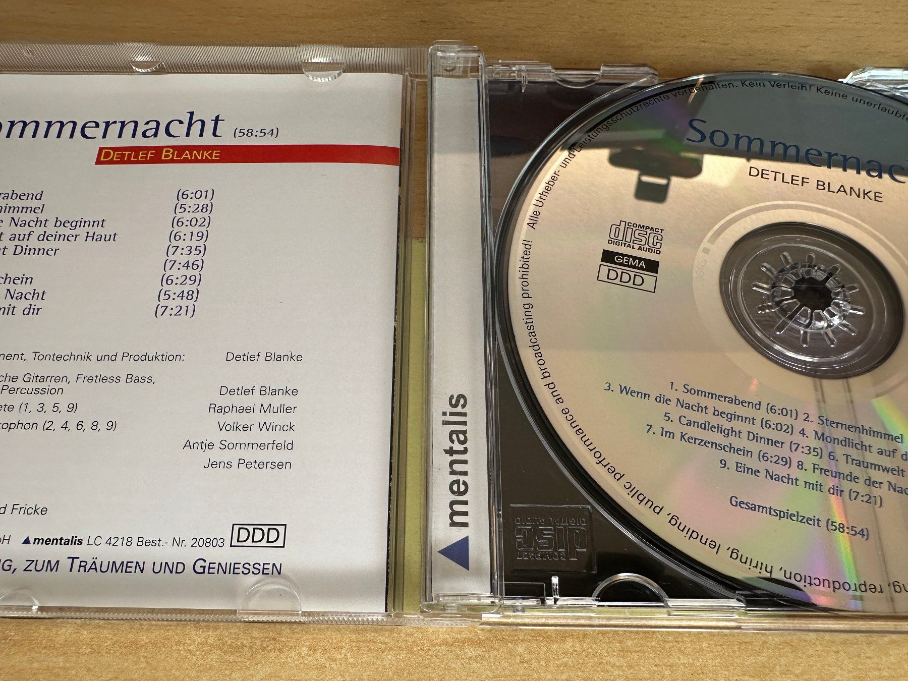 CD: G7 Detlef Blanke – Sommernacht – Usato da Rikon im Tösstal venduto da Alpenmutz 2