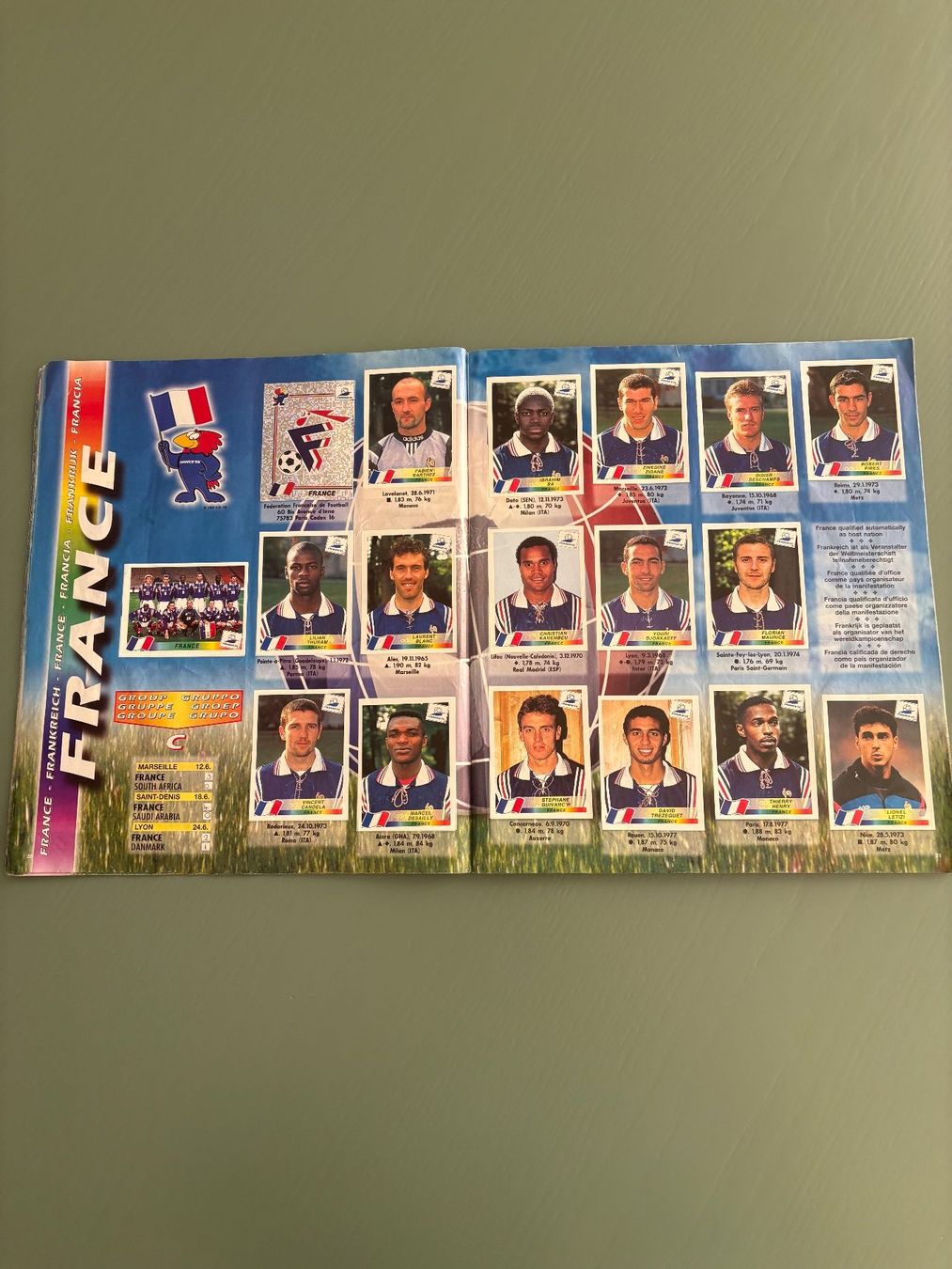 Panini Alben: Panini-Heft WM 1998 / Frankreich – Gebraucht aus Zürich von jimmy_12 5