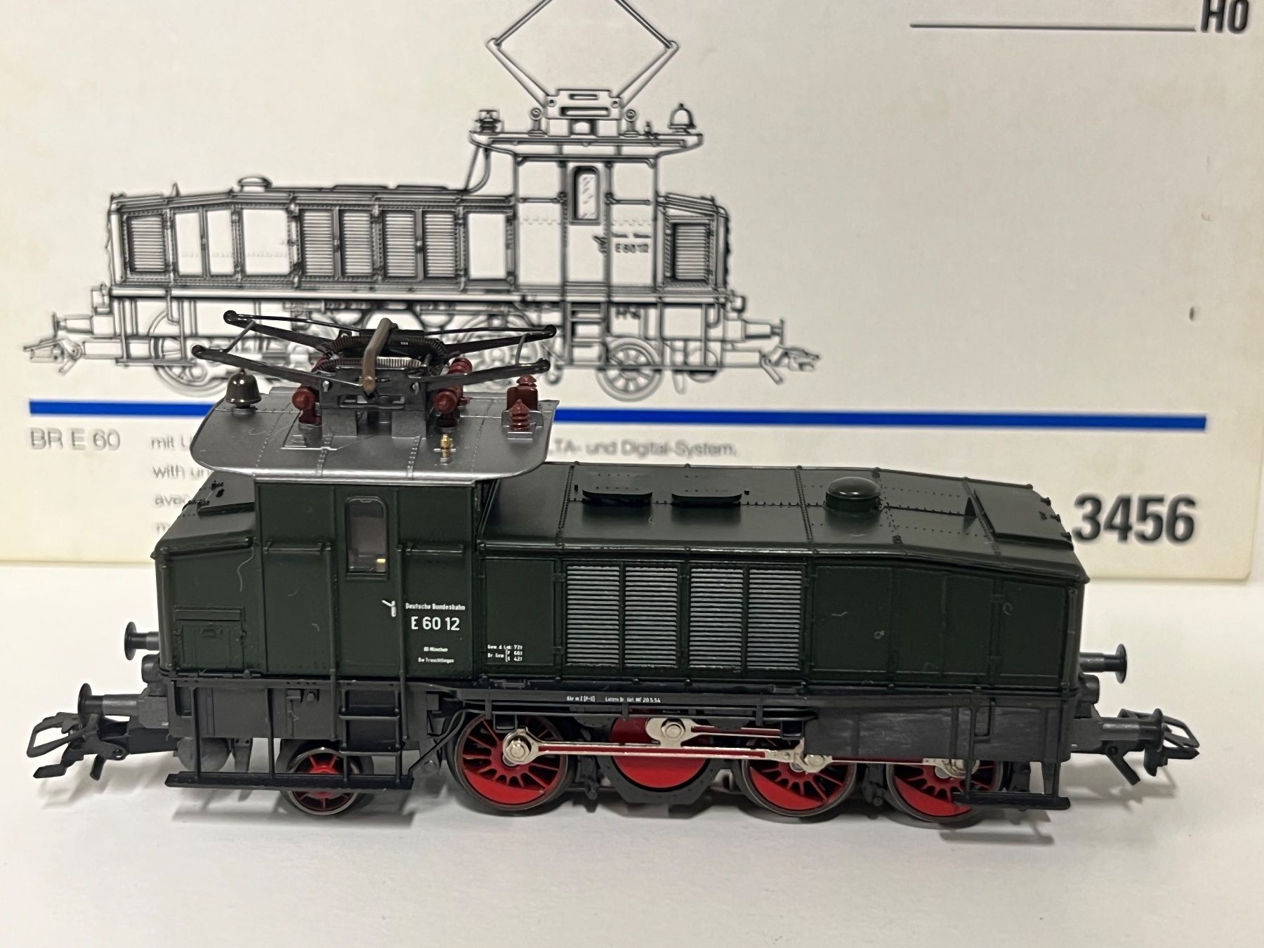 Märklin Modellini di ferrovie: Märklin BR E 60 3456 H0 AC – Nuovo e nell'imballaggio originale da Geroldswil venduto da TopTrain54