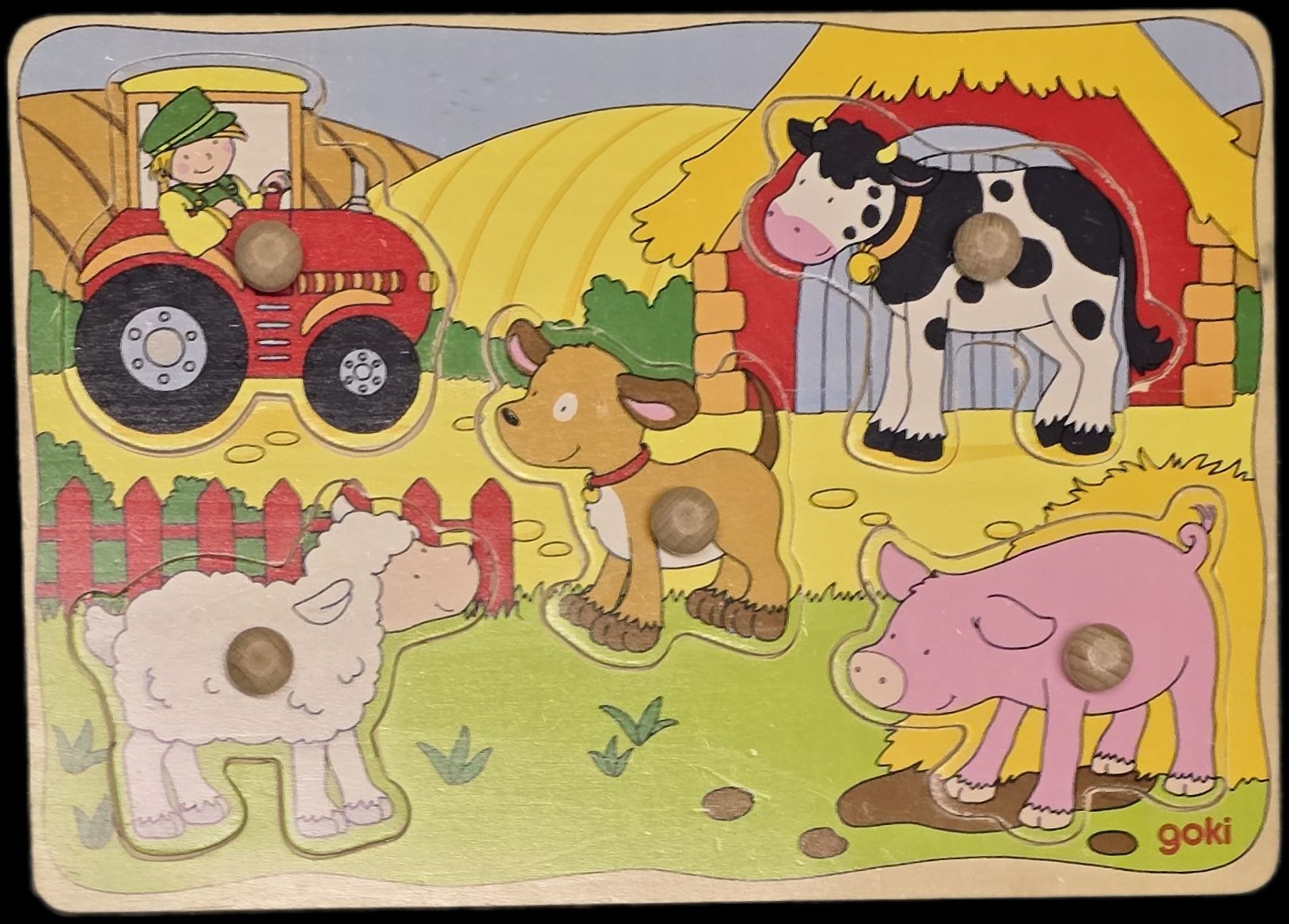 Puzzles: Holzpuzzle Bauernhoftiere & Wildtiere, Goki – Gebraucht aus Teufenthal AG von thuzsu 3