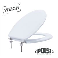 POLSI 3311 Gepolsteter WC-Sitz weiss