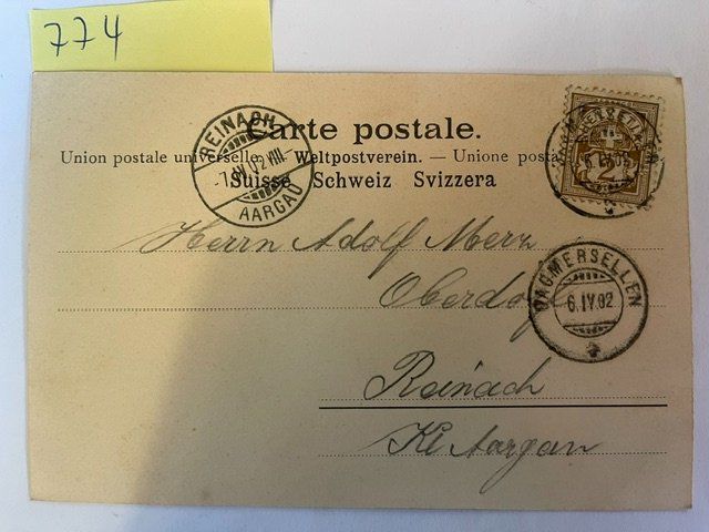 Cartoline postali: alte Ansichtskarte Dagmarsellen, 1902 mit Stempel – Usato da Niederwil AG venduto da dahu75 1