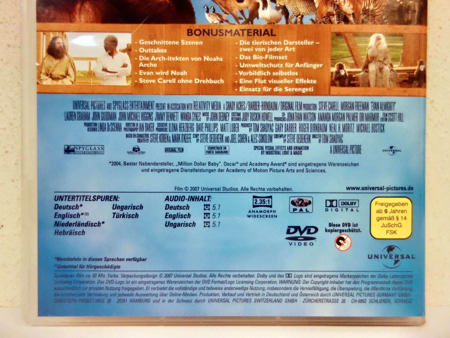Tutti i DVDs: DVD EVAN ALLMÄCHTIG - Morgan Freeman - Steve Carell – Usato da Kerzers venduto da wisaundso 3