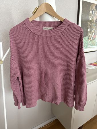 Damen Pullover Pull&Bear rosa Grobstrick M
