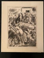 Lithographie Kreidezeichnung Georges-Henry Dessouslavy