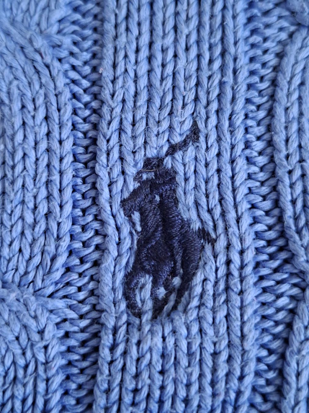 Ralph Lauren Maglioni & Felpe: Pull Ralph Lauren bleu maille torsadée taille L  – Usato da Renens VD venduto da ser_j2fn 5