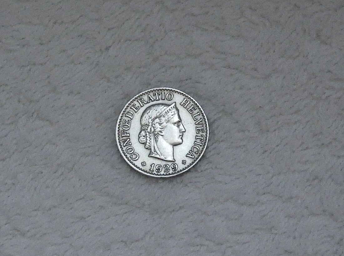 Alle Münzen: 10 centimes/Rappen 1929 – Gebraucht aus Nyon von Ilmi09