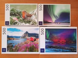 4 Puzzle von Lais je 500 Teile