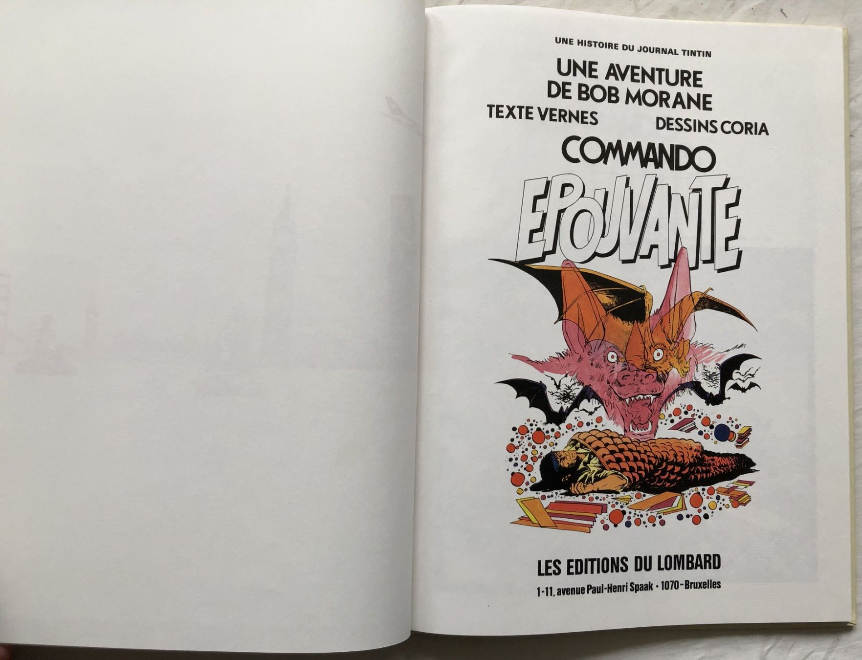 Comics: BOB MORANE - COMMANDO EPOUVANTE - EO – Gebraucht aus Schaffhausen von durruti 1