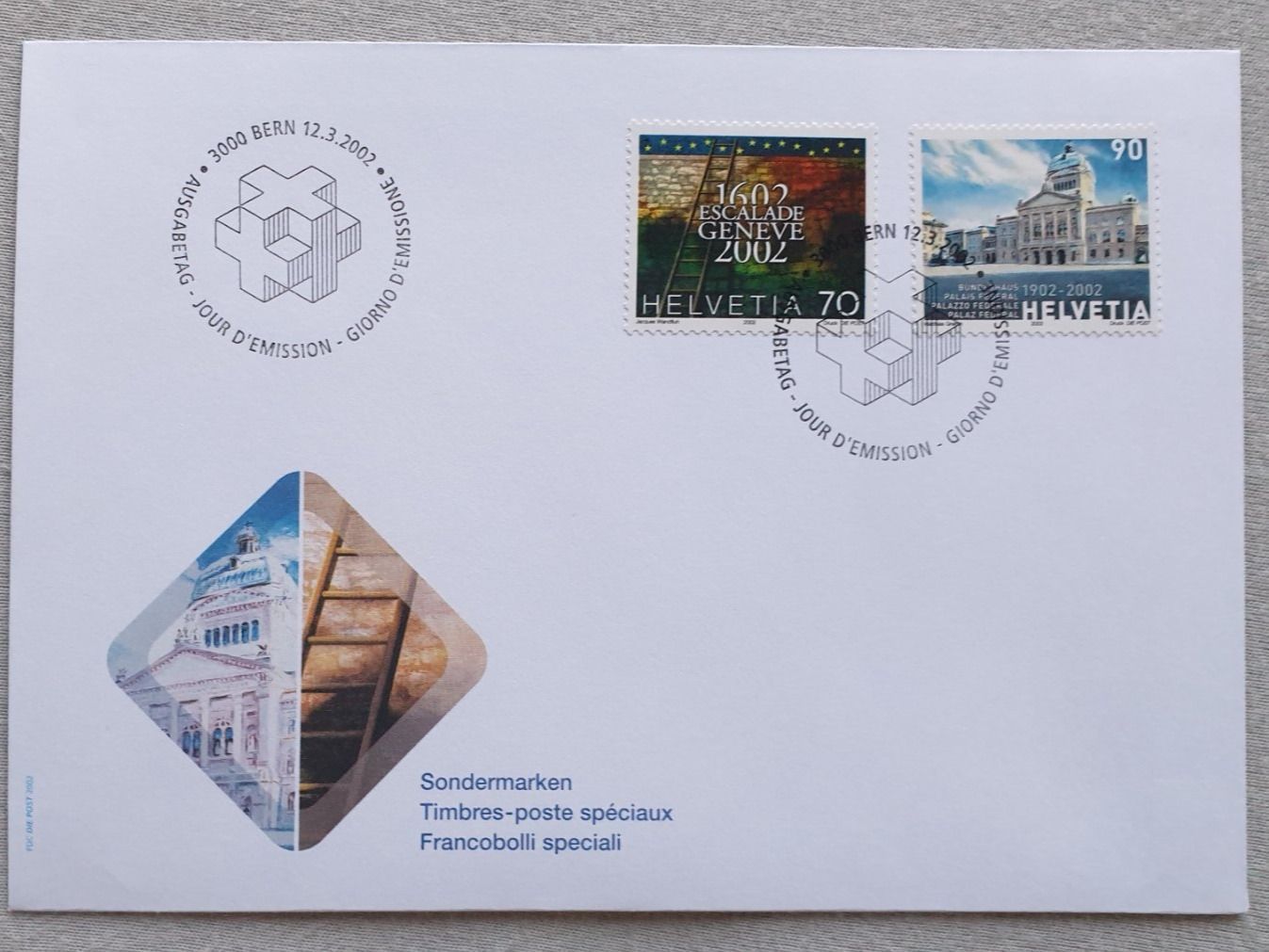 Alle Briefmarken: (370) FDC – Kuvert von 2002 – Gebraucht aus Schwarzhäusern von Inot3