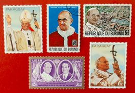 PARAGUAY 1983** LIBANON** BURUNDI GESTMPELT PAPST VATIKAN