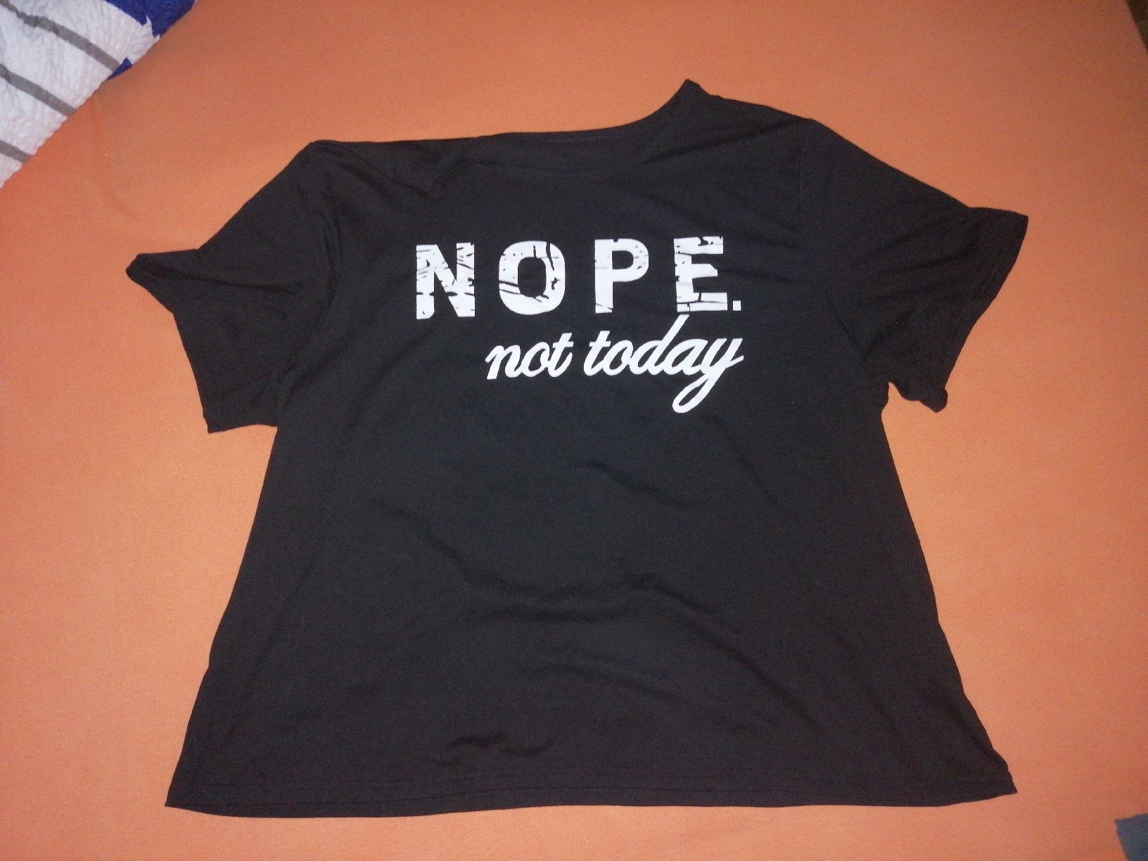 Negligees & Pigiami: Schwarzer Sommer Schlafanzug mit Spruch: "NOPE not today" – Usato da Kriens venduto da Caroline_Schweiz 1