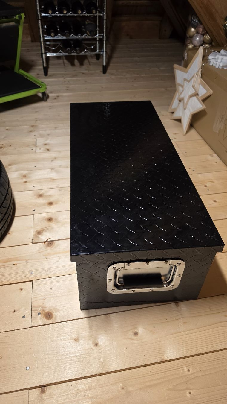 Transportkisten: Aluminium Transport Box Auto mit Schlüssel – Neu und originalverpackt aus Hausen am Albis von M.Kurz