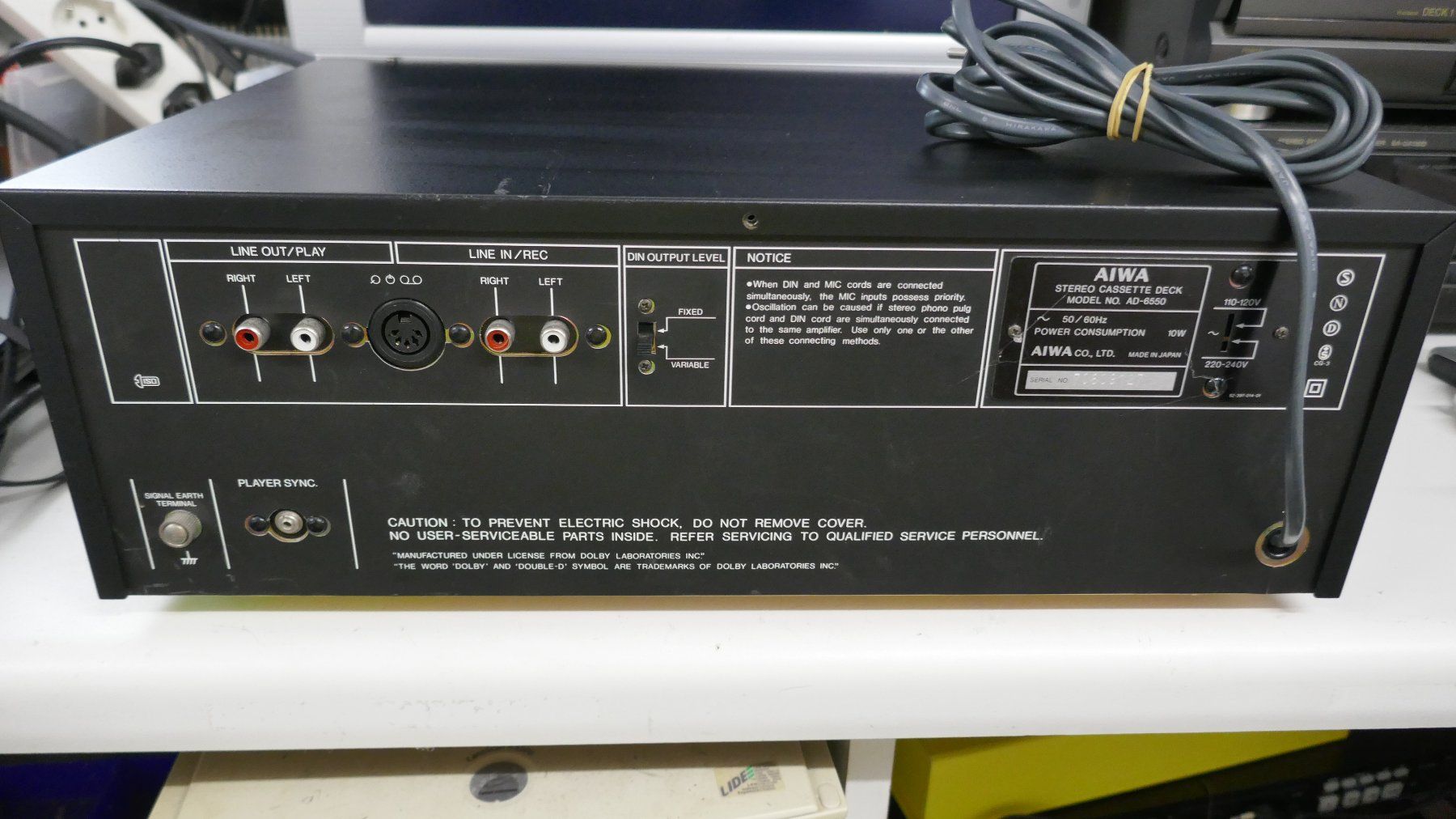 Aiwa Registratori: Aiwa Kassettendeck AD-6550 – Usato da Wenslingen venduto da FairlightCMI 3