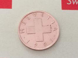 1 Rappen 1991 -vz