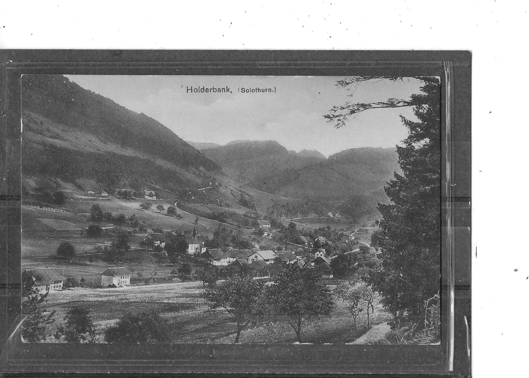 Cartoline postali: SO Holderbank 1909 – Usato da Schocherswil venduto da Wilare