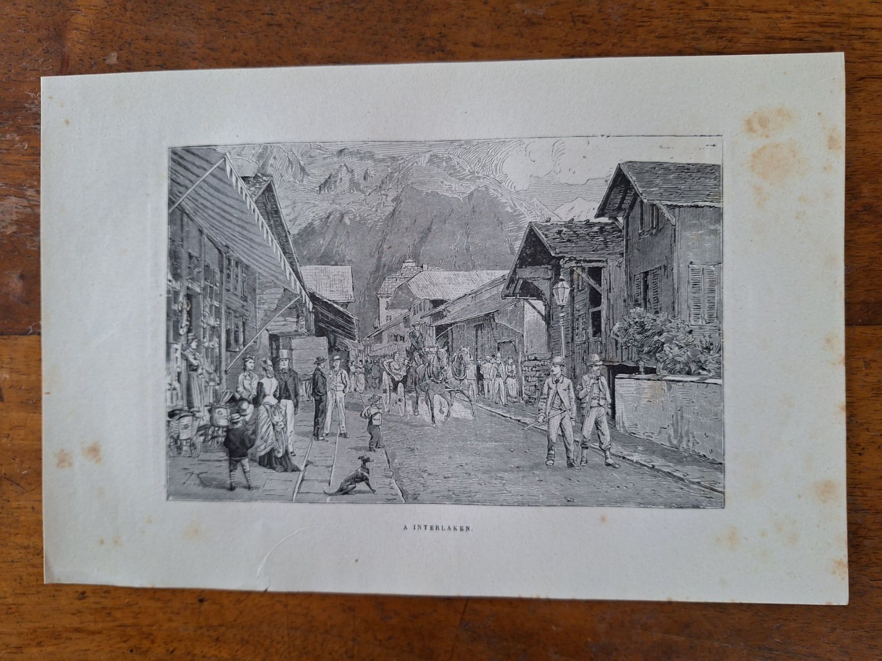 Xilografie: AUTOUR DU LAC DE THOUNE – Usato da Bevaix venduto da bohrap 2