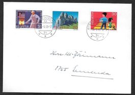 FDC Serie 468-470 Sonderpostmarken ET Ennenda 18.9.1968