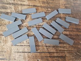 lego 2454 lot de 20 pièces Dark Bluish Gray Brick 1 x 2 x 5