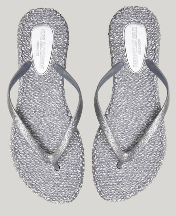 Ilse Jacobsen Cheerful15c Diamonte Double Strap Wedge Flip Flops Atmosphere 149
