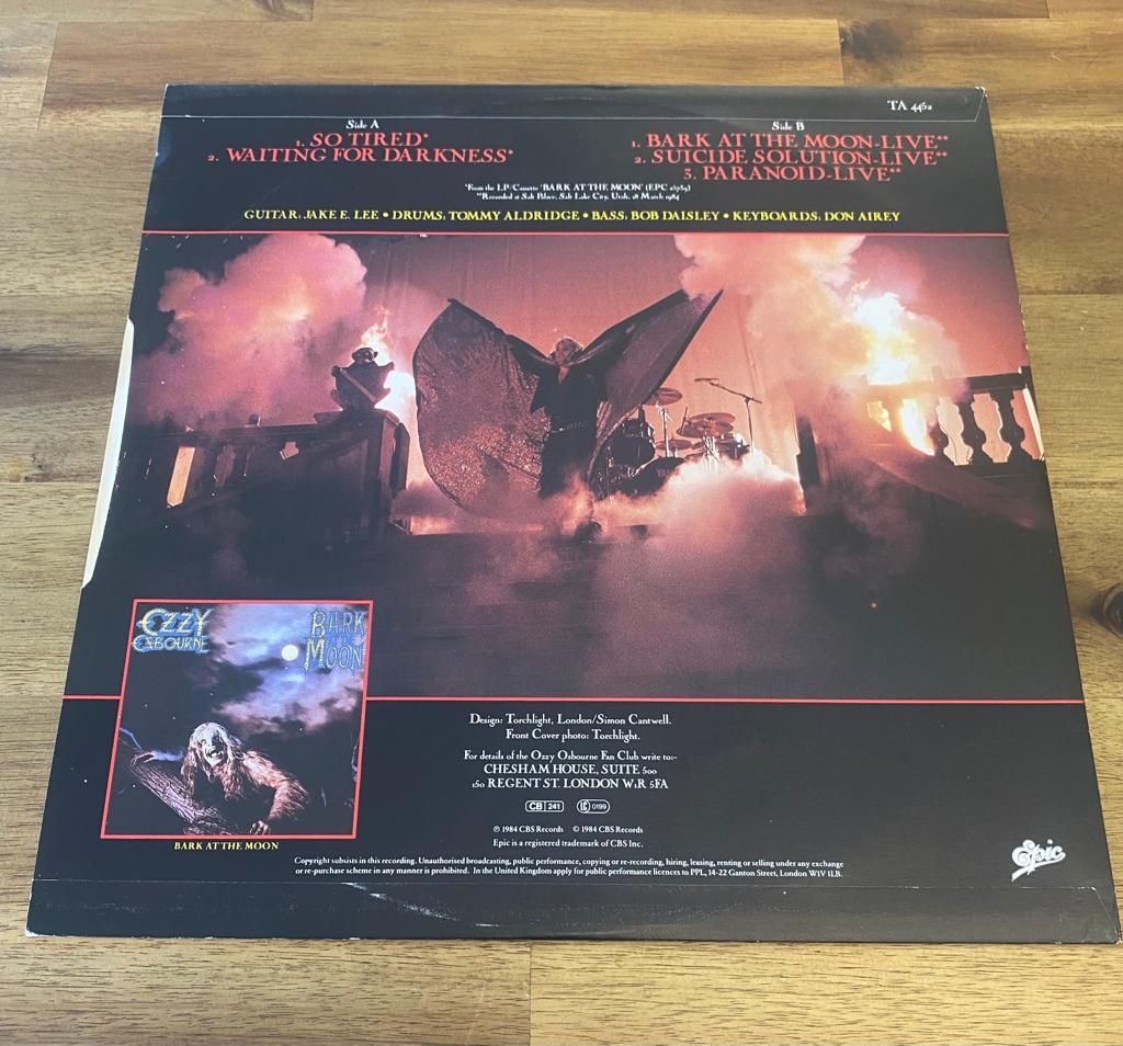 Schallplatten: Ozzy Osbourne So Tired Maxi Single 1984 – Gebraucht aus Belp von B7L0 1