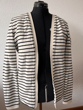 Scotch&Soda Cardigan schwarz weiss gestreift Gr. S