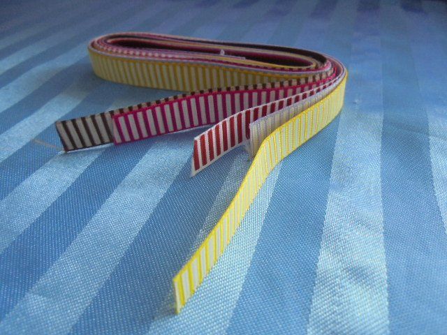 Dekobänder: Grosgrainband 5 Farben, 5 x 90 cm – Neu (gemäss Beschreibung) aus Hinwil von Glasperlen